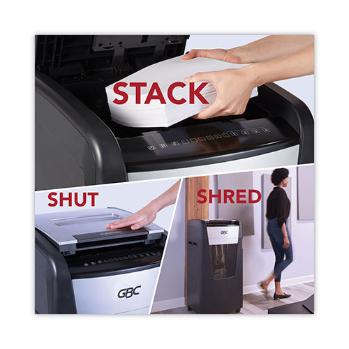 GBC® AutoFeed+ 750M Micro-Cut Large Office Shredder, 750 Auto/15 Manual Sheet Capacity