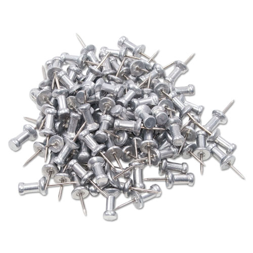 Advantus Aluminum Head Push Pins, 3/8 Point