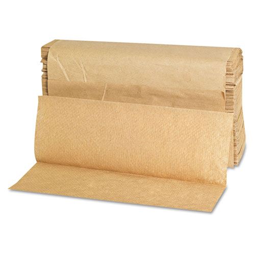GEN Folded Paper Towels, Multifold, 9 x 9 9/20, Natural, 250 Towels/PK, 16 Packs/CT