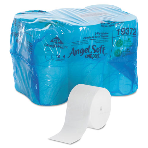 Angel Soft Coreless Bath Tissue, 1125 Sheets/Roll, 18 Rolls/Carton