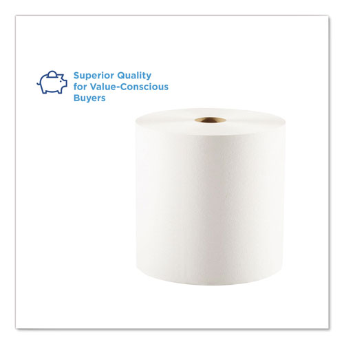 Pacific Blue Basic Nonperf Paper Towels, 7 7/8 x 1000 ft, White, 6 Rolls/CT