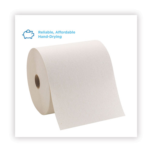 Pacific Blue Basic Recycled Hardwound Paper Towel Roll, Brown, 26301, 800 Feet/Roll, 6 Rolls/Case