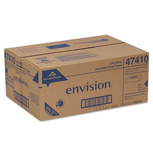 Envision® Facial Tissue, 100/Box, 30 Boxes/Carton