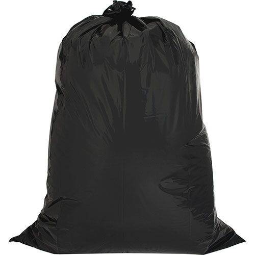 Genuine Joe Black twist ties Trash Bags, 42 Gallon, 2.5 Mil, 33" x 48", Box of 20