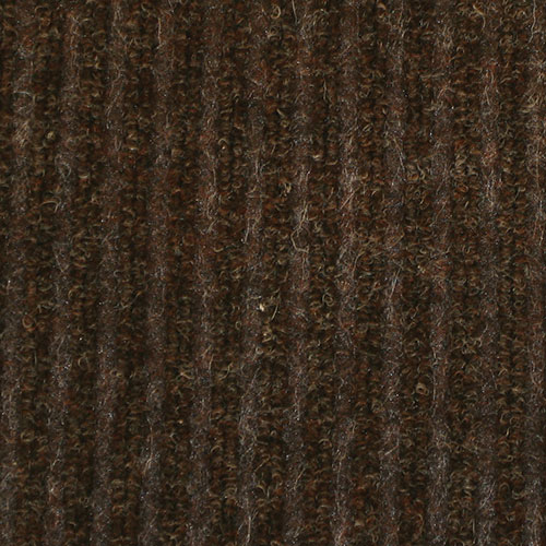 Genuine Joe Dual Rib Carpet Surface, Vinyl Backing, 3' x 5', Chocolate