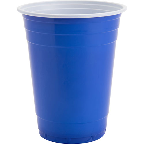Genuine Joe Party Cups, 16oz., 1000/CT, Blue