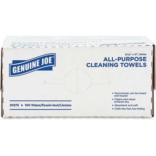 Genuine Joe Towels, Cleaning, Reusable, 9-1/2
