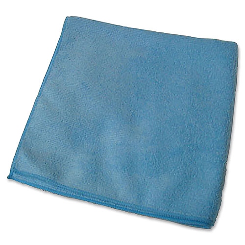 Genuine Joe Microfiber Cloth, General Purpose, Lint Free, 12/BG, Blue