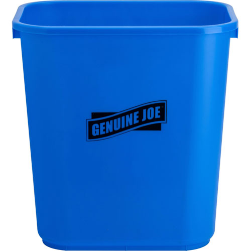 Genuine Joe 28-quart Recycle Wastebasket, 7.13 gal Capacity, Rectangular, 15