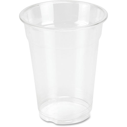 Genuine Joe Plastic Cups, 9oz., 1000/CT, Clear