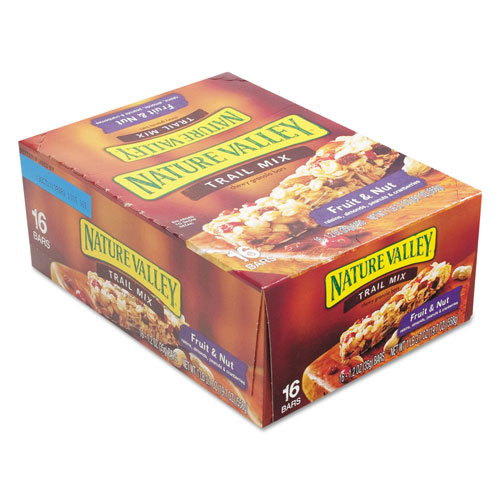 Nature Valley® Granola Bars, Chewy Trail Mix Cereal, 1.2oz Bar, 16/Box