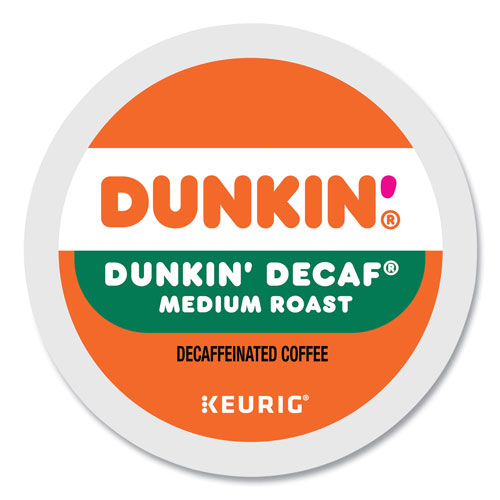 Dunkin' Donuts K-Cup Pods, Dunkin' Decaf, 22/Box