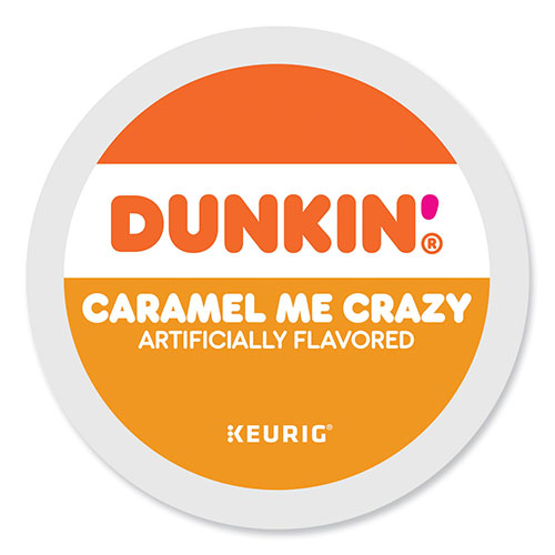 Dunkin' Donuts K-Cup Pods, Caramel Me Crazy, 22/Box