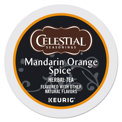 Celestial Seasonings® Mandarin Orange Spice Herb Tea K-Cups, 96/Carton