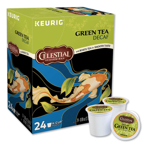 Celestial Seasonings® Decaffeinated Green Tea K-Cups, 96/Carton