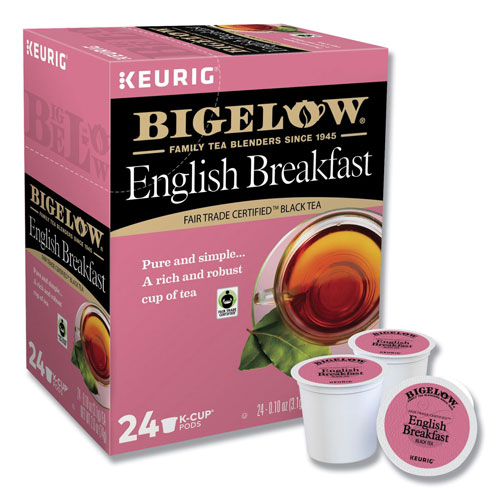 Bigelow Tea Company English Breakfast Tea K-Cups, 24/Box, 4 Box/Carton