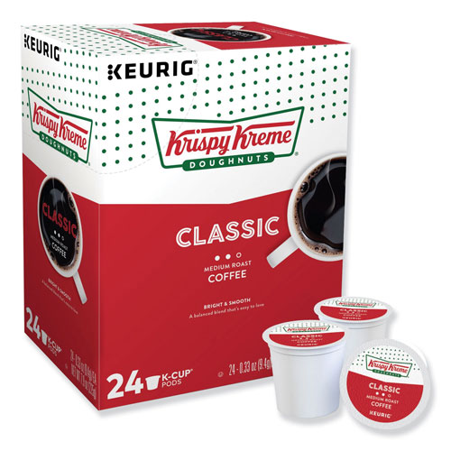 Krispy Kreme Classic Coffee K-Cups, Medium Roast, 24/Box
