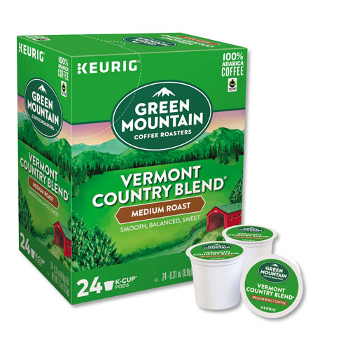 Green Mountain Vermont Country Blend Coffee K-Cups, 24/Box