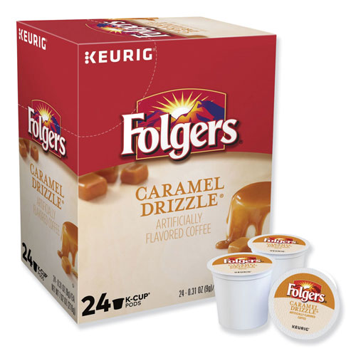 Folgers Caramel Drizzle Coffee K-Cups, 24/Box