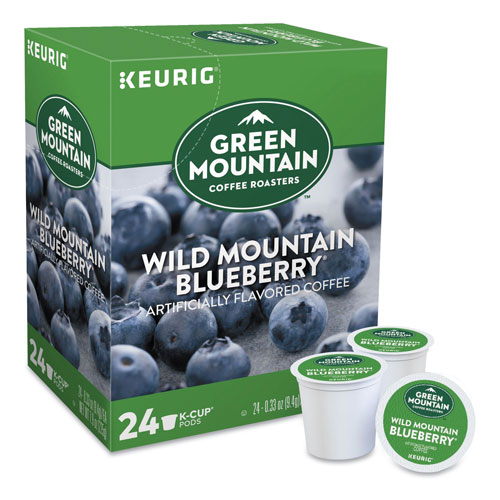 Green Mountain Fair Trade Wild Mountain Blueberry Coffee K-Cups, 24/Box