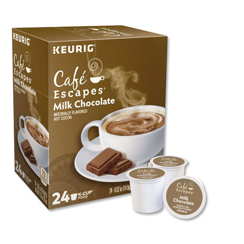 Cafe Escapes® Café Escapes Milk Chocolate Hot Cocoa K-Cups, 24/Box