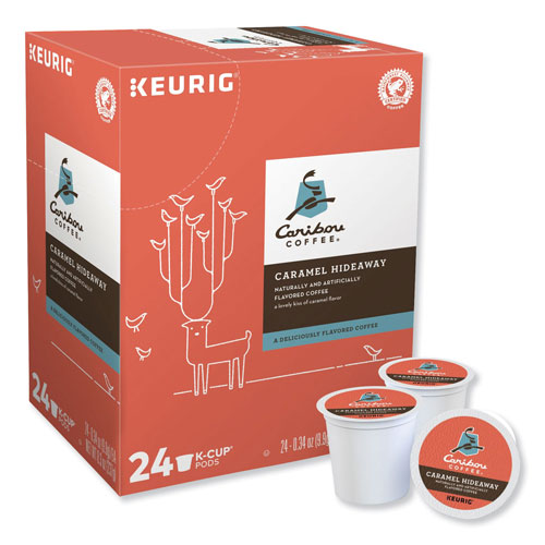 Caribou Coffee® Caramel Hideaway K-Cups, Mild Roast, 24/Box