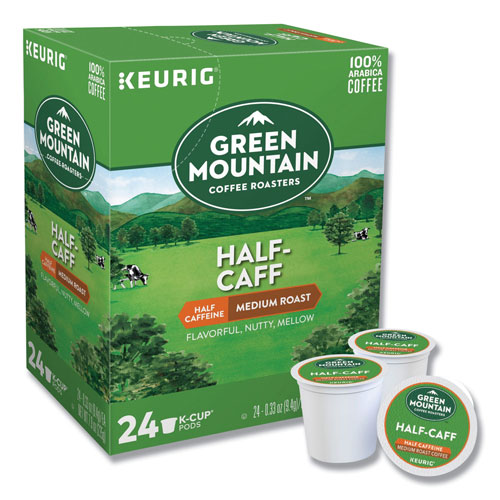Green Mountain Half-Caff Coffee K-Cups, 24/Box