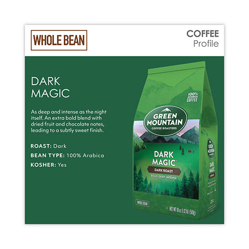 Green Mountain Dark Magic Whole Bean Coffee, 18 oz Bag
