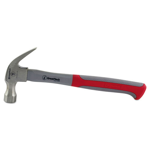 Great Neck Tools 16oz Claw Hammer w/High-Visibility Orange Fiberglass Handle