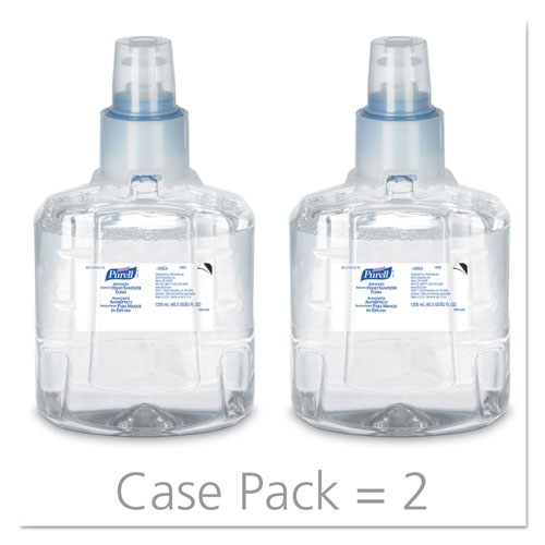 Purell Advanced Hand Sanitizer Foam, LTX-12 1200 mL Refill, Clear, 2/Carton