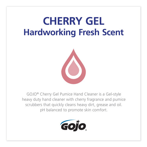 Gojo Cherry Gel Pumice Hand Cleaner, Cherry, 1gal