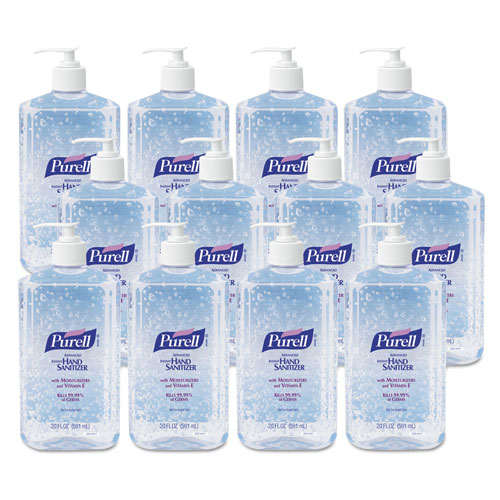 Purell Advanced Hand Sanitizer Refreshing Gel, Clean Scent, 20 oz Pump Bottle
