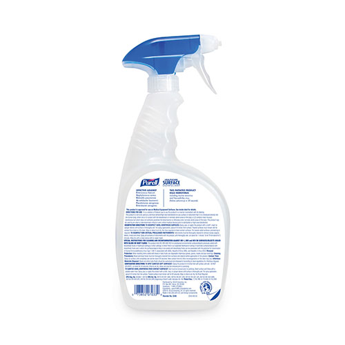 Purell Healthcare Surface Disinfectant, Fragrance Free, 32 oz Spray Bottle, 6/Carton