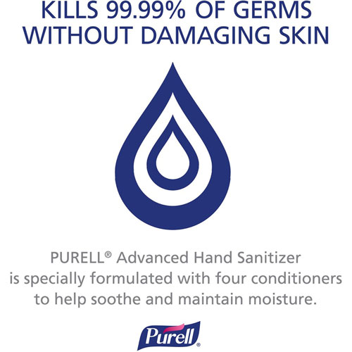 Purell Hand Sanitizer Foam Refill, 40.6 fl oz (1200 mL), Kill Germs, Hand, Healthcare, Fragrance-free, Dye-free, Hygienic, 2/Carton