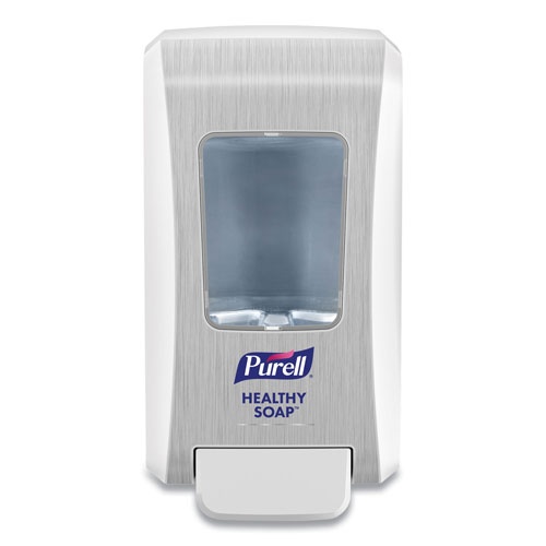 Purell FMX-20 Soap Push-Style Dispenser, 2,000 mL, 6.5 x 4.65 x 11.86, White/Chrome, 6/Carton