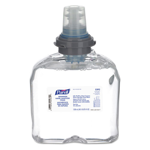 Purell Advanced TFX Foam Instant Hand Sanitizer Refill, 1200 mL, White