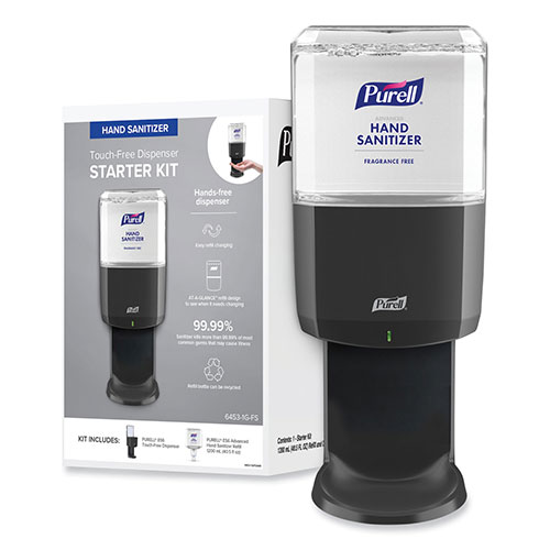 Purell ES6 Touch-Free Hand Sanitizer Starter Kit, Graphite Dispenser