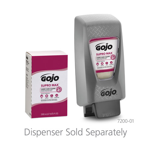 Gojo SUPRO MAX Cherry Lotion Hand Cleaner, 2000 ml Refill, 4/Carton