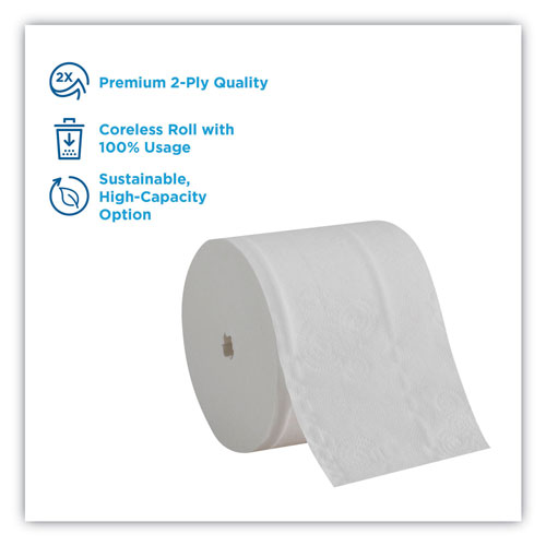 Angel Soft Compact Coreless Bath Tissue, White, 750 Sheets/Roll, 36/Carton