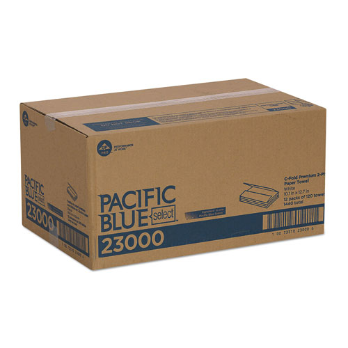 Pacific Blue Select 230 Two-Ply Bulk C-Fold Hand Towels