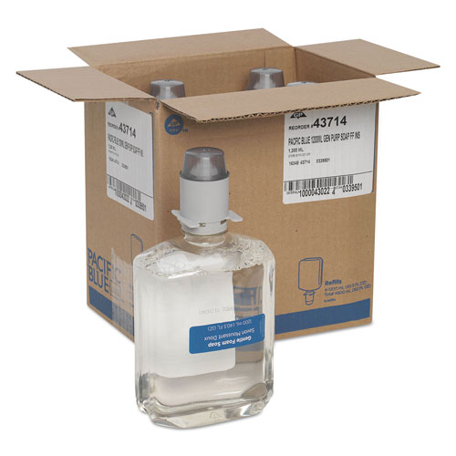 Pacific Blue Ultra Soap/Sanitizer Manual Dispenser Refill, 1200 mL Bottle,4/Ctn
