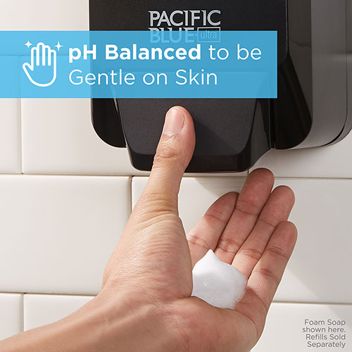 Pacific Blue Ultra Antimicrobial BZK Foam Hand Soap Refills for Manual Dispensers, Antimicrobial Pacific Citrus®, 1,200 mL/Bottle, 4 Bottles/Case
