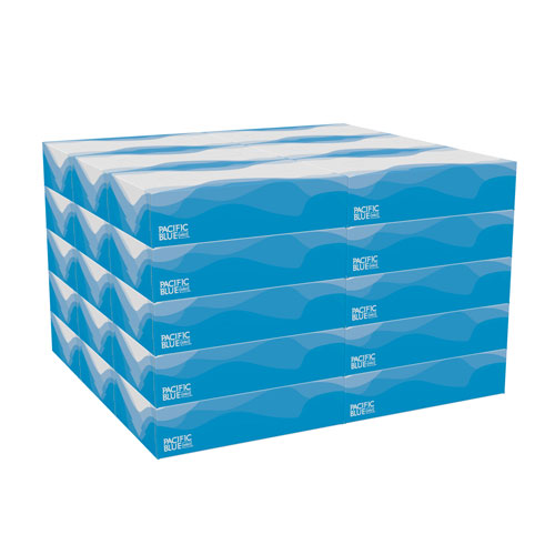 Pacific Blue Select 2-Ply Facial Tissue by GP Pro (Georgia-Pacific), Flat Box, 2 Ply, 100 Sheet, White