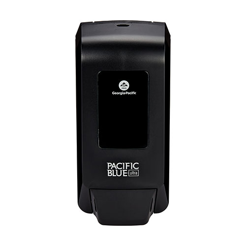 Pacific Blue Ultra Soap/Sanitizer Dispenser f/1200mL Refill, Black, 5.6x4.4x11.5