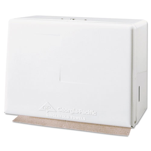 GP Singlefold Towel Dispenser, Steel, 11 5/8w x 6 5/8d x 8 1/8h, White
