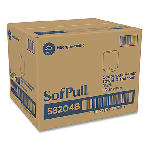 GP SofPull CenterPull Hand Towel Dispenser, 9.63 x 8.88 x 10.94, Black