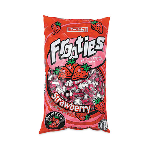 Tootsie Roll® Frooties, Strawberry, 38.8 oz Bag, 360 Pieces/Bag