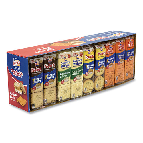 Lance Cookies and Crackers Variety Pack, Assorted, 36/Box