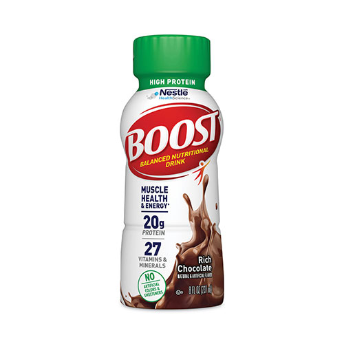Boost® High Protein Complete Nutritional Drink, 8 oz Bottle, 24/Pack