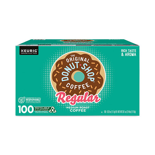 The Original Donut Shop® Donut Shop Coffee K-Cups, Regular, 100/Box